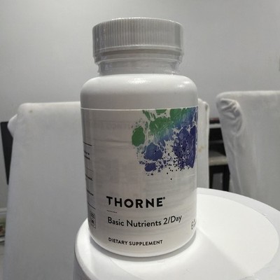 Lot of 2 Thorne Research Basic Nutrients 2/Day 60 Total Count x2 Exp 4/2028 New