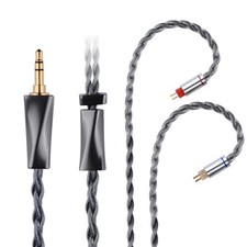 IEM Cable 8N Copper Silver Plated 1.3m Ear Monitor 0.78mm 2pin 3.5mm 4.2ft
