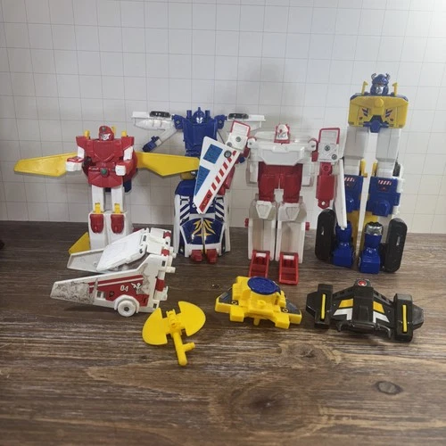 Lot Of Vintage Transforming Figures Unbranded Transformer Like