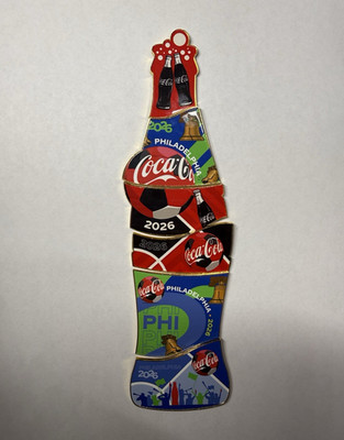 Coca-Cola Bottle-Shaped fifa World Cup  Soda Pins Philadelphia 2026 complete set