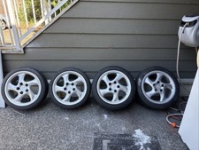 FACTORY FIT PORSCHE WHEELS 996 TURBO TWIST "17 911 Tires Optional. Fair.  Canada