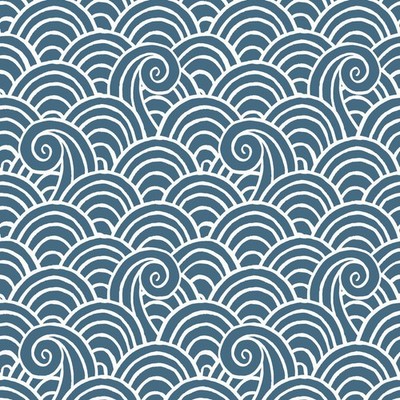 FD26309_Happy Wave Motif Navy Fine Decor Wallpaper