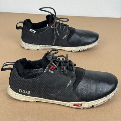TRUE linkswear Original 1.2 Golf Shoes Men's Size 9 Black Waterproof Zero Drop