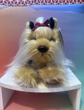 Animal Alley YORKSHIRE TERRIER Yorkie PLUSH Long Hair 12  Toys  R  Us  NWT 