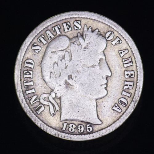 1895-S Barber Dime 10 Cents Low Mintage Good San Francisco