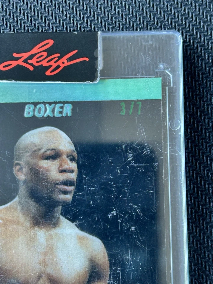 2025 Leaf Pro Set Floyd Mayweather Jr 3/7 #90-FM1 Auto Lightly Played LP - Image 4 of 4