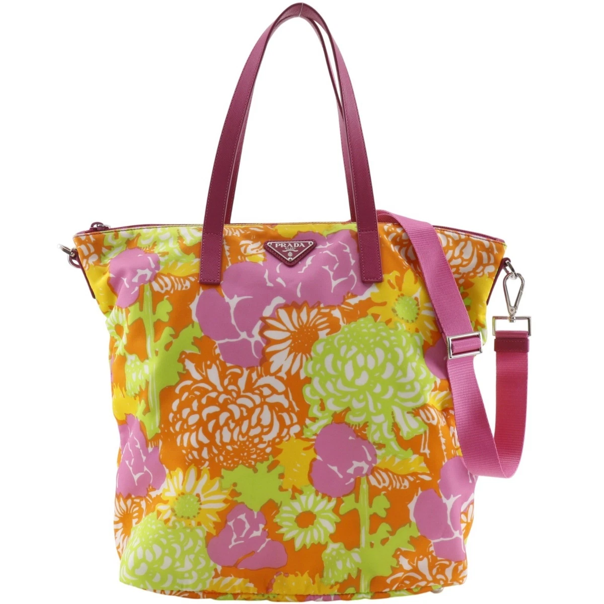 PRADA Floral Nylon Exterior Bags & Handbags for Women for sale | eBay