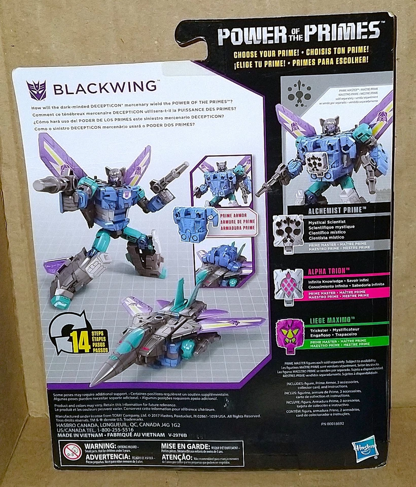 Transformers Blackwing Power Of The Primes Generations Deluxe G1 Decepticon Jet - Image 3 of 4