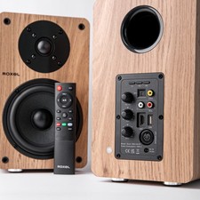 Roxel Onyx Active 2.0 100 Watt Bookshelf Wireless Speakers, RCA, HDMI ARC, USB