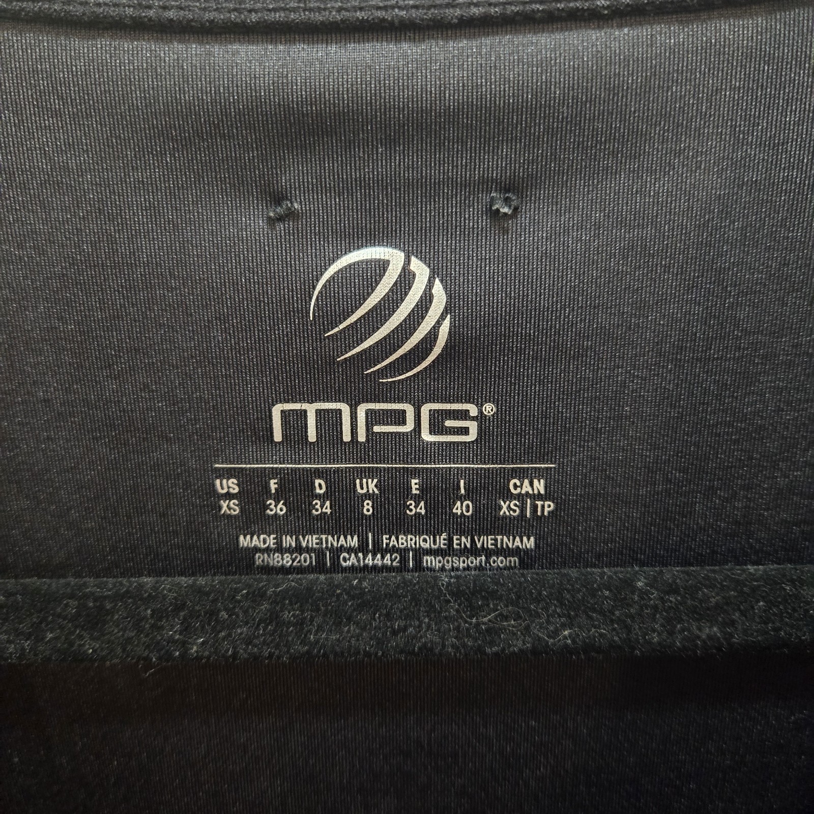MPG Black Activewear Basic Jacket Full Zip Pocket… - image 2