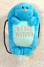 Neopets Blue Kacheek Plushie Door Hanger Come In/Do Not Disturb with hang tag