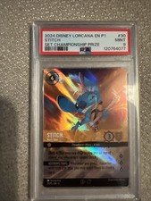Stitch - Rock Star (Store Championship) 30 Disney Lorcana Promo Holo PSA 9