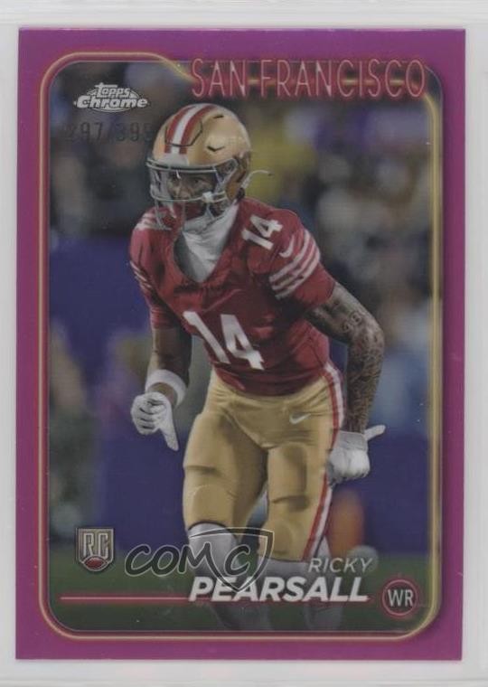 2024 Topps Chrome Rookies Magenta Refractor /399 Ricky Pearsall Rookie RC 1hj7