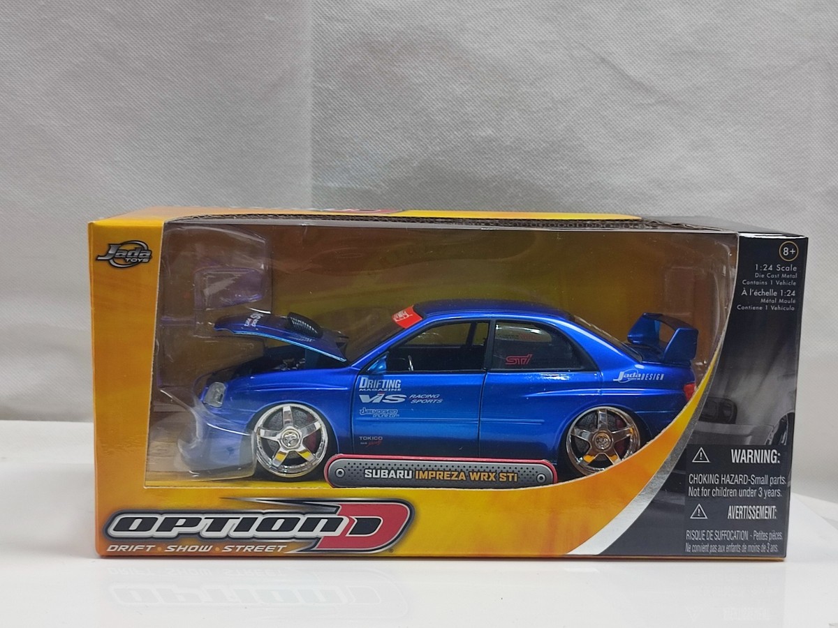 jada 1/24 スバル インプレッサ WRX STI Jada 1/24 Subaru Impreza Sti Blue JDM Sports Car Boxed | eBay