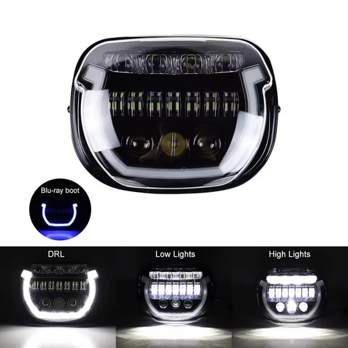 Faro LED DRL alto/bajo para Street Glider 2024 FLHX CVO FLHXSE con arranque azul - Imagen 3 de 12