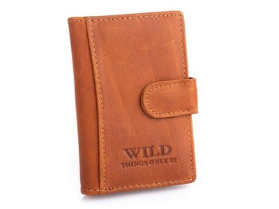 Wild Things Only Kartenetui Echtleder 18 Kartenfächer Druckknopf
