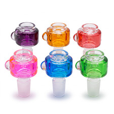 14mm 18mm Liquid Filled Freezable Glass Bowl Slide Built-In Screen