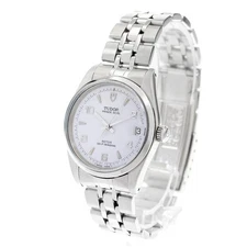 TUDOR PRINCE DATE 72000 32mm SS White Dial Automatic Date Boys Watch #C541