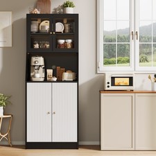 Küchenschrank mit Arbeitsfläche Buffetschrank mit LED mit Schublade Sideboard