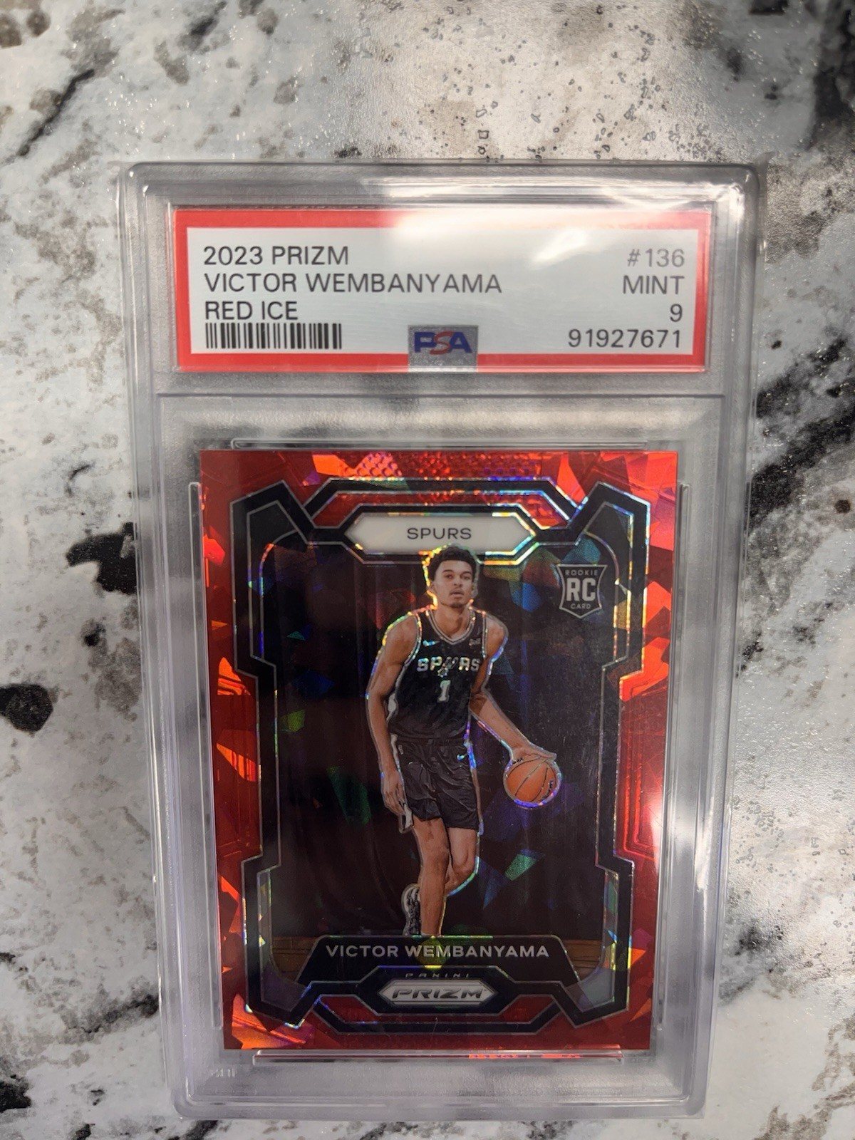 2023-24 Panini Prizm - Victor Wembanyama #136 Red Ice Prizm (RC)