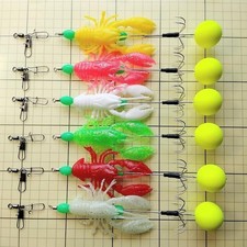 aAW1 Taco Lure 6 pcs Worm, with Taco Snap (instead of Deil Parachute)