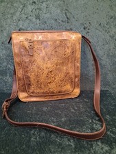 Relic By Fossil Brown Paisley Embossed Messen...
