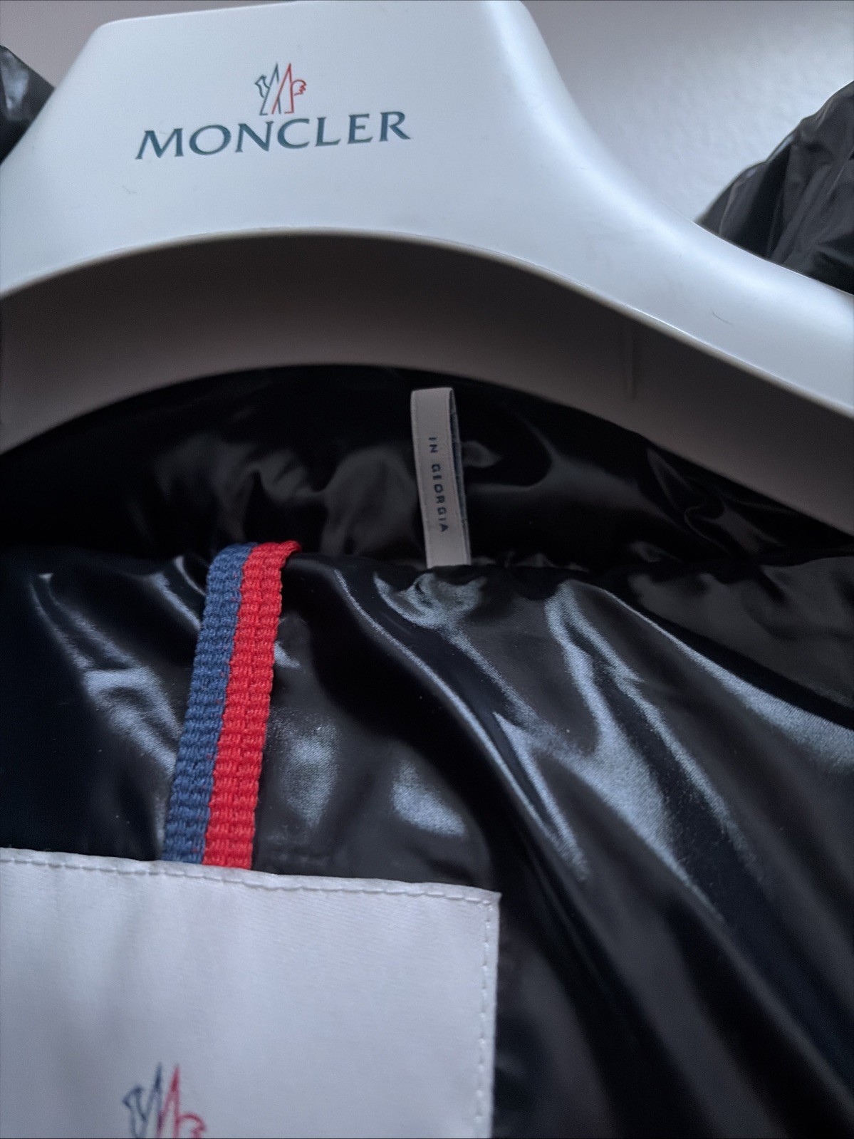 Moncler Moka Puffer Coat Down Jacket Long Hooded New 1 Black Women’s Shiny NWOT thumbnail 6