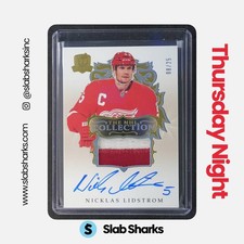 2023 UPPER DECK THE CUP #NHL-NL NICKLAS LIDSTROM NHL COLLECTION PATCH AUTO /25
