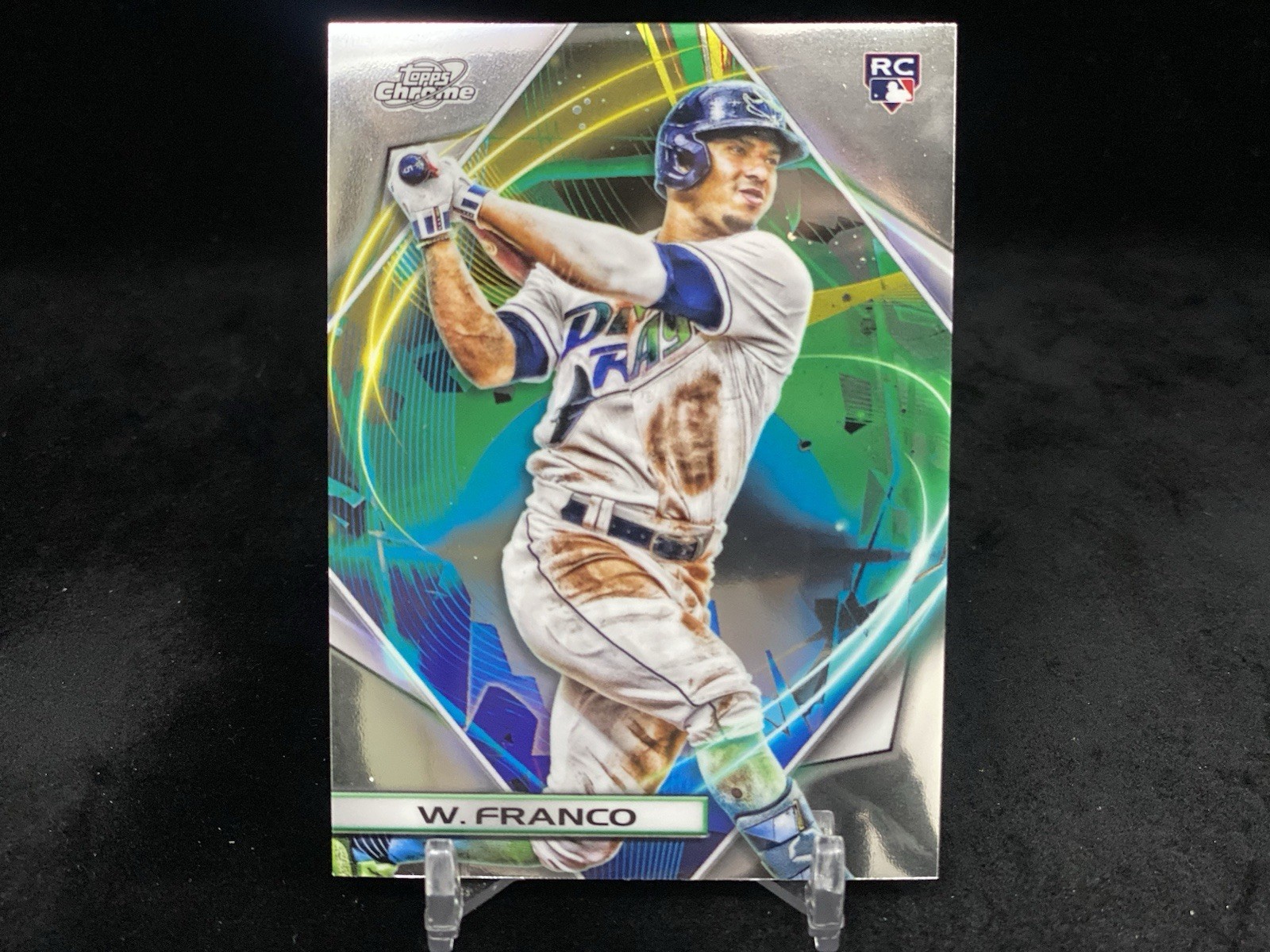 WANDER FRANCO 2022 TOPPS COSMIC CHROME #1 BASE ROOKIE CARD / TAMPA BAY RAYS