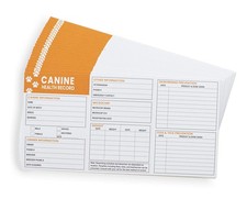 Good Harbor Pet Supplies  25 Pack Premium Canine Health Record Pack of 25