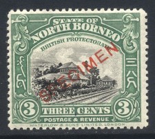 North Borneo 1925 3c SG279s Mint
