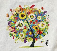 Handmade Gift completed finished cross stitch pieces Unframed NEW-Summer-11ct