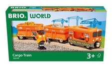 BRIO World Cargo Train for Kids Age 3 Years Up - Wooden Railway Sets and Accesso