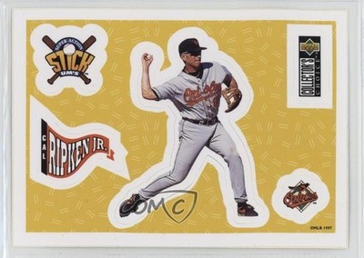 1997 Collector's Choice Super Action Stick Um's Retail Cal Ripken Jr HOF 0b3