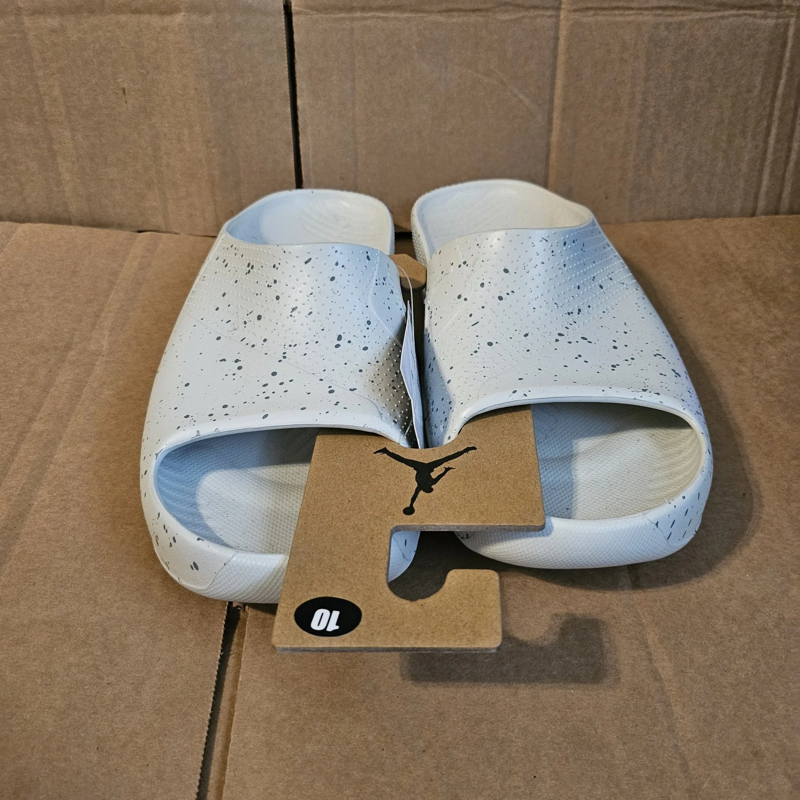 DX5575 003 Air Uomo Jordan Post Slide Argento Chiaro Argento Chiaro US Taglia 10 Uomo