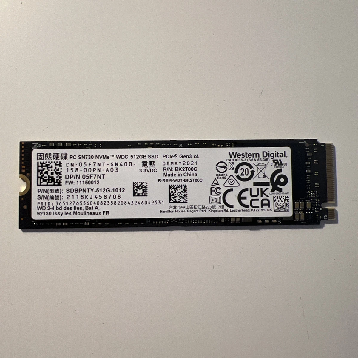 Western Digital M.2 Interface 512 GB Solid State Drives for sale