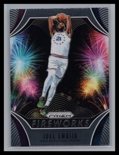 2019-20 Panini Prizm NBA #15 Joel Embiid Fireworks Insert Philadelphia 76ers