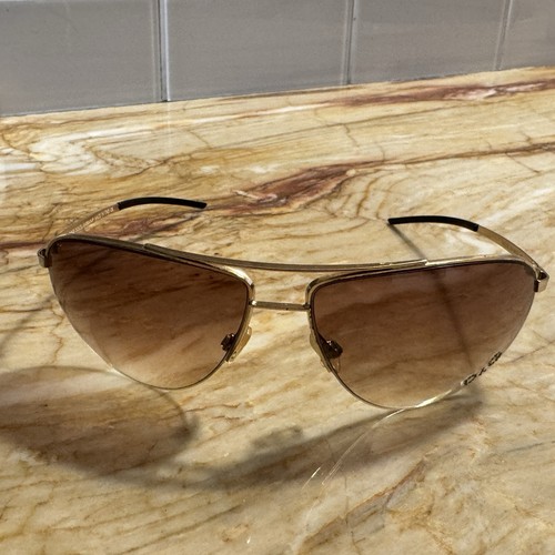 Occhiali da sole aviatore D&G Dolce & Gabbana 2166 772 oro rosa 64 mm Italia con custodia - Foto 11 di 19