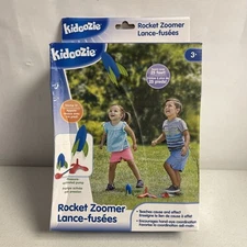 Kidoozie Rocket Zoomer Preschool Toy Foam Rocket Launcher New In Worn Box