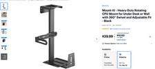 PC Under Desk Mount--Rotating Heavy Duty Desk/Wall CPU Mount