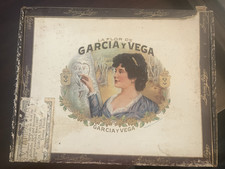 Vintage Cigar Box La Flor de Garcia Y Vega Corona Larga HAVE TWO!
