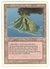 Magic the Gathering MtG Revised Rare Volcanic Island #291 [Mäßig bespielt]