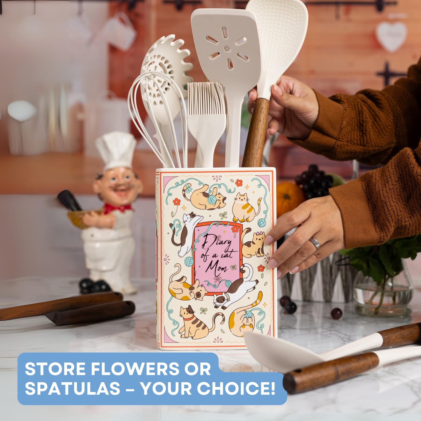 Book Shaped Ceramic Vase, for Home Decor, Cute Bookshelf Decor, Unique Gift f... thumbnail 4