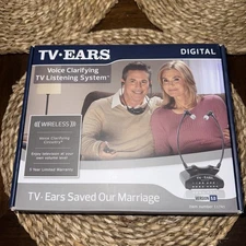 TV Ears 5.0 Digital Wireless Headset System Dual Digital New Open Box