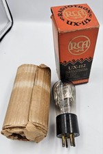 RCA UX-112 Radiotron Tube Tests STRONG GOOD Clean Original Box Vintage