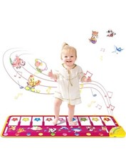 Sanmersen Music Piano Mat Play and Learn Toddler Musical Learning Toy