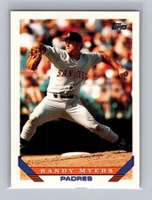 Randy Myers San Diego Padres #302 Topps 1993 Baseball Card