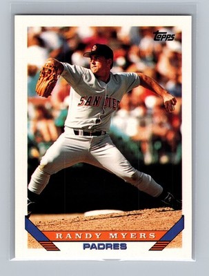 Randy Myers San Diego Padres #302 Topps 1993 Baseball Card