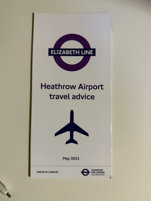 TfL Merkblatt: Elizabeth Line - Heathrow Airport Reiseberatung Ausgabe 2026