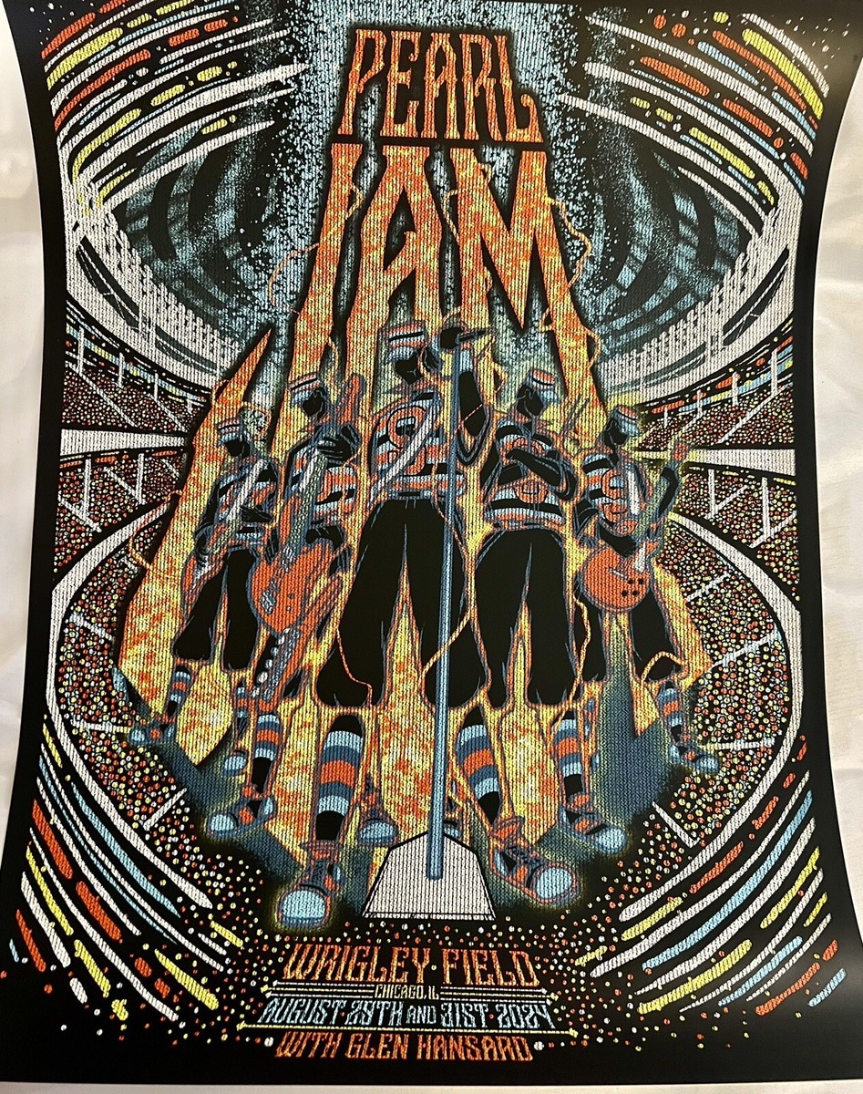 JJJ Nov Tour ポスター 2024年11月 2024 Pearl Jam Las Vegas 5/16 Event Poster | Ten Club LLC